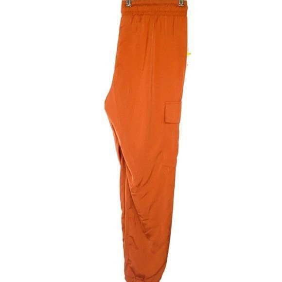 Michael Kors Cargo Jogger Pants Orange Womens Size 12 New With Tags - Picture 5 of 11